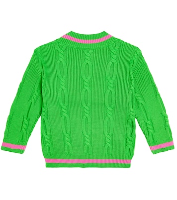 Cable-knit cotton sweater  | Mini Rodini