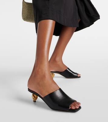 Pantoletten Knot 45 aus Leder | Bottega Veneta