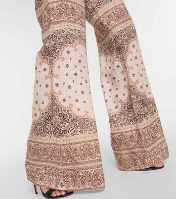 Weite High-Rise-Hose aus Leinen | Zimmermann