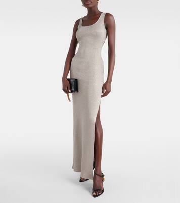 Robe longue métallisée | Tom Ford
