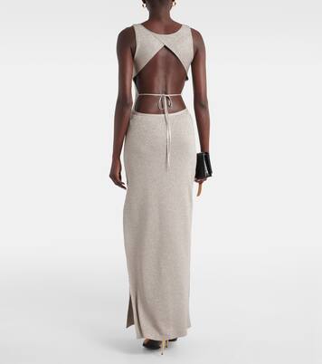 Robe longue métallisée | Tom Ford
