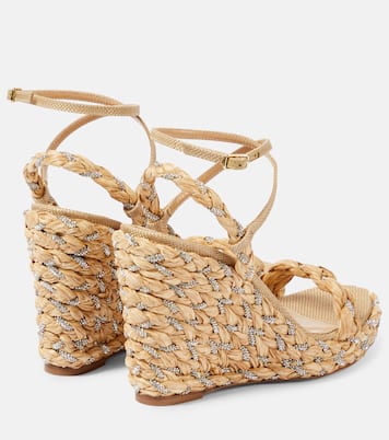 Costiera 120 embellished espadrille wedges | Aquazzura