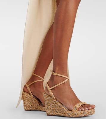 Costiera 120 embellished espadrille wedges | Aquazzura