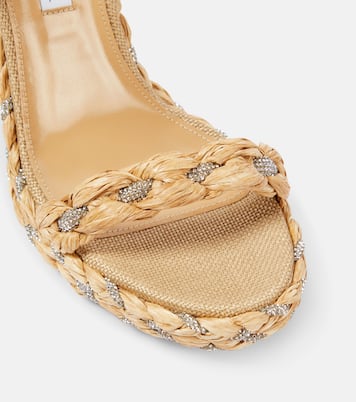Costiera 120 embellished espadrille wedges | Aquazzura