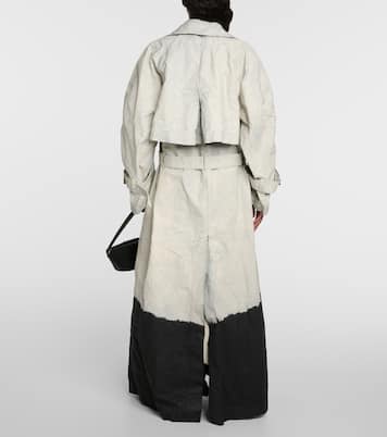 Coated denim trench coat | The Attico