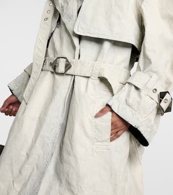 Coated denim trench coat | The Attico