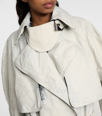 Coated denim trench coat | The Attico