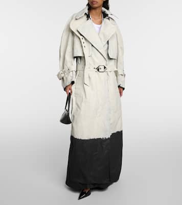 Coated denim trench coat | The Attico