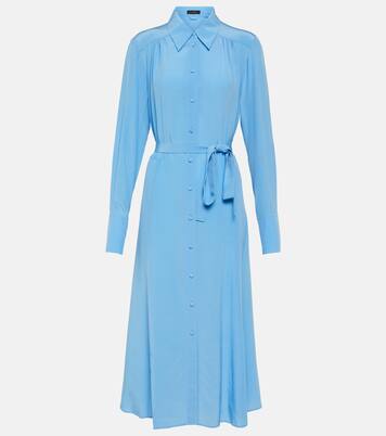 Robe chemise Diane en crêpe de soie | Joseph