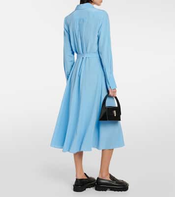 Robe chemise Diane en crêpe de soie | Joseph