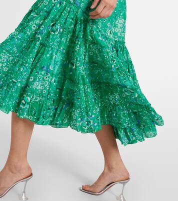 Robe midi Soledad à fleurs | Poupette St Barth