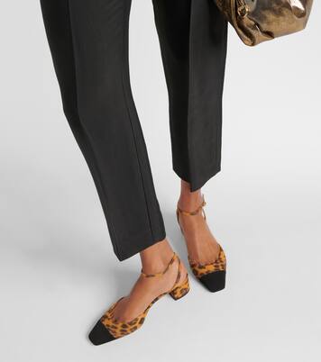 French Flirt 35 leopard-print suede pumps | Aquazzura
