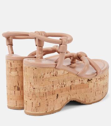 Plateausandalen Alma aus Leder | Gianvito Rossi