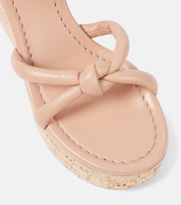 Plateausandalen Alma aus Leder | Gianvito Rossi