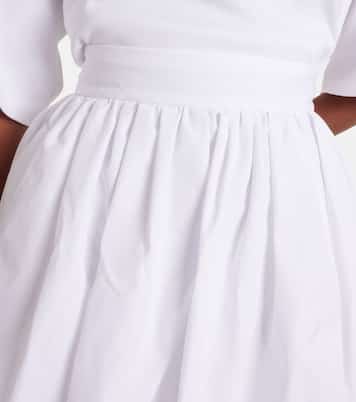 High-Rise-Minirock aus Baumwollpopeline | Dolce&Gabbana