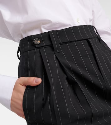 Falda midi de lana y algodón | Brunello Cucinelli