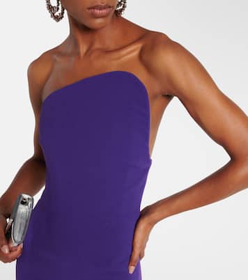 Robe longue Eve en crêpe | Solace London