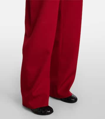 Pantalon droit à taille haute en laine | Bottega Veneta