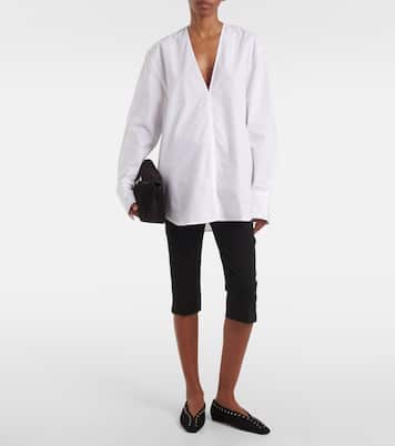 Verzierte Ballerinas aus Veloursleder | Toteme