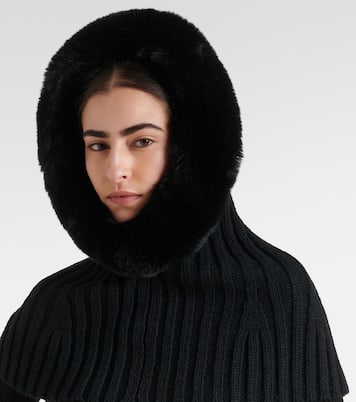 Schalmütze Naomi mit Faux Fur | Goldbergh