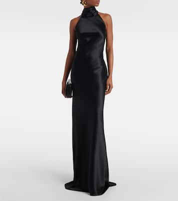 Robe longue Chilton en satin | Ralph Lauren Collection