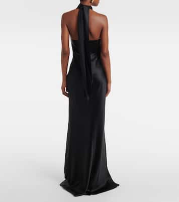 Robe longue Chilton en satin | Ralph Lauren Collection