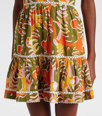 Robe Cara imprimée en coton | Poupette St Barth