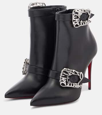 Giddylina 100 leather ankle boots | Christian Louboutin