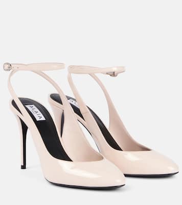 Patent leather slingback pumps | Alaïa