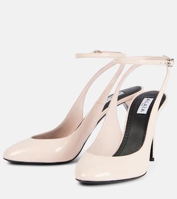 Patent leather slingback pumps | Alaïa
