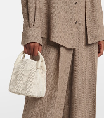 Bucket Bag Bale Micro mit Leder | Loro Piana