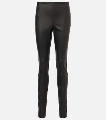 Schmale Hose Lakun aus Leder | The Row