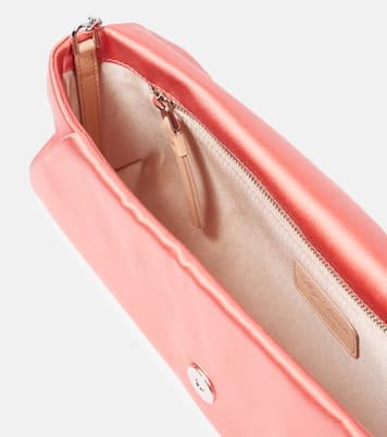 Efflorescence embellished satin clutch | Roger Vivier