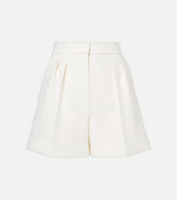 Zic high-rise wool-blend canvas shorts | Max Mara