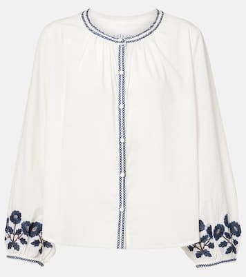 Bestickte Bluse Rahwa aus Baumwolle | Velvet