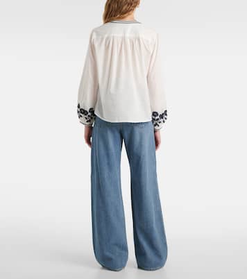 Bestickte Bluse Rahwa aus Baumwolle | Velvet