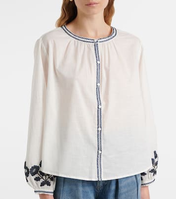 Bestickte Bluse Rahwa aus Baumwolle | Velvet