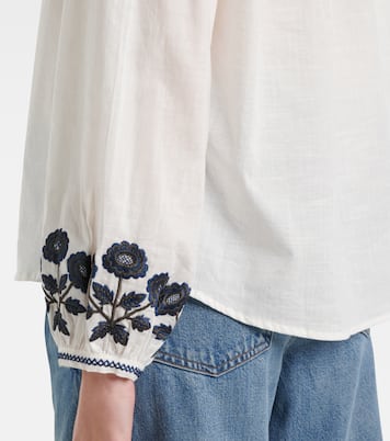 Bestickte Bluse Rahwa aus Baumwolle | Velvet