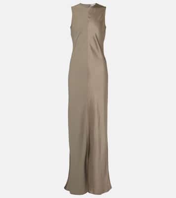 Robe longue en satin | Ami Paris