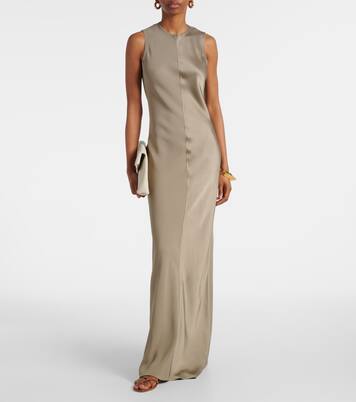 Robe longue en satin | Ami Paris