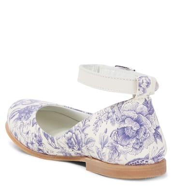 Floral leather ballet flats | PèPè