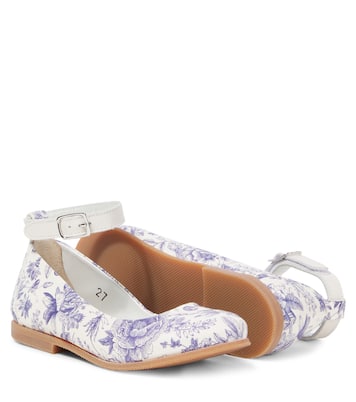 Floral leather ballet flats | PèPè