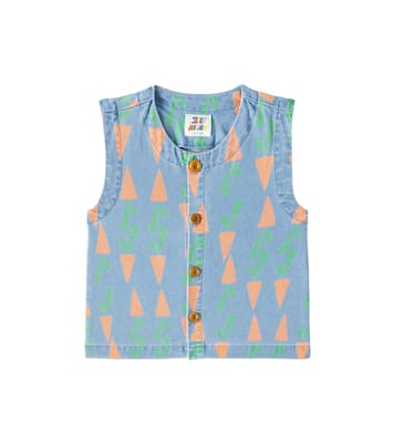 Carrot denim vest | Jellymallow