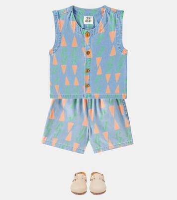 Carrot denim vest | Jellymallow