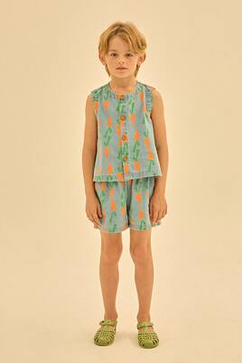 Carrot denim vest | Jellymallow