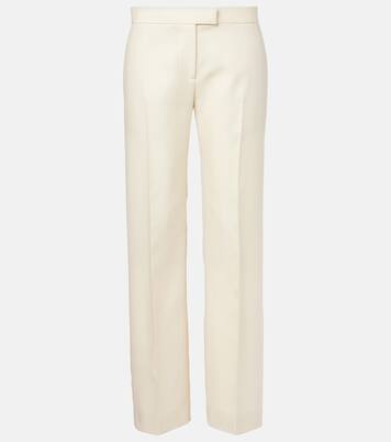 Callen wool and silk straight pants | Khaite