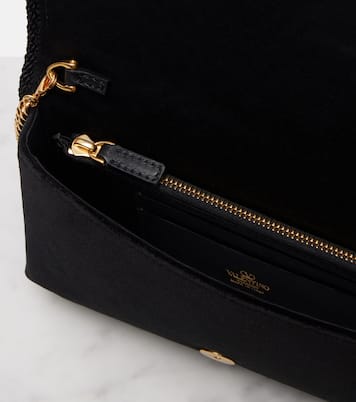 Schultertasche VLogo Mini aus Samt | Valentino Garavani