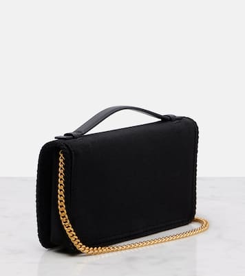 Schultertasche VLogo Mini aus Samt | Valentino Garavani