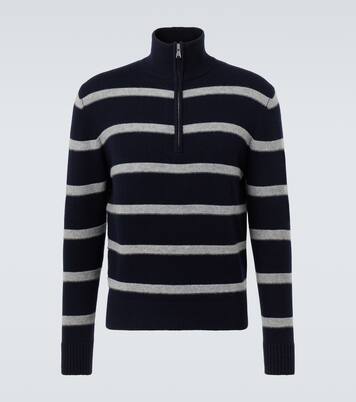 Wool and cashmere half-zip sweater | Allude