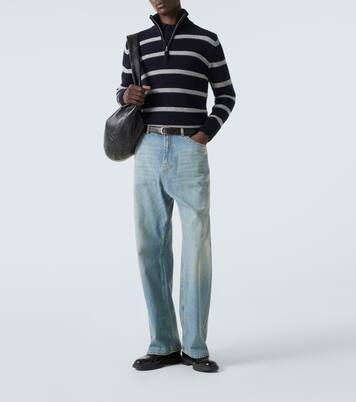 Wool and cashmere half-zip sweater | Allude